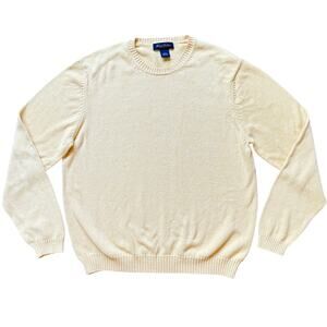 Brooks Brothers Supima Cotton Crewneck Sweater Yellow Men’s Large